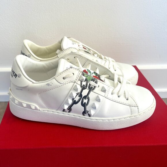 Valentino x UNDERCOVER Jun Takahashi  Rose Print Rockstud Sneaker - Picture 4 of 4